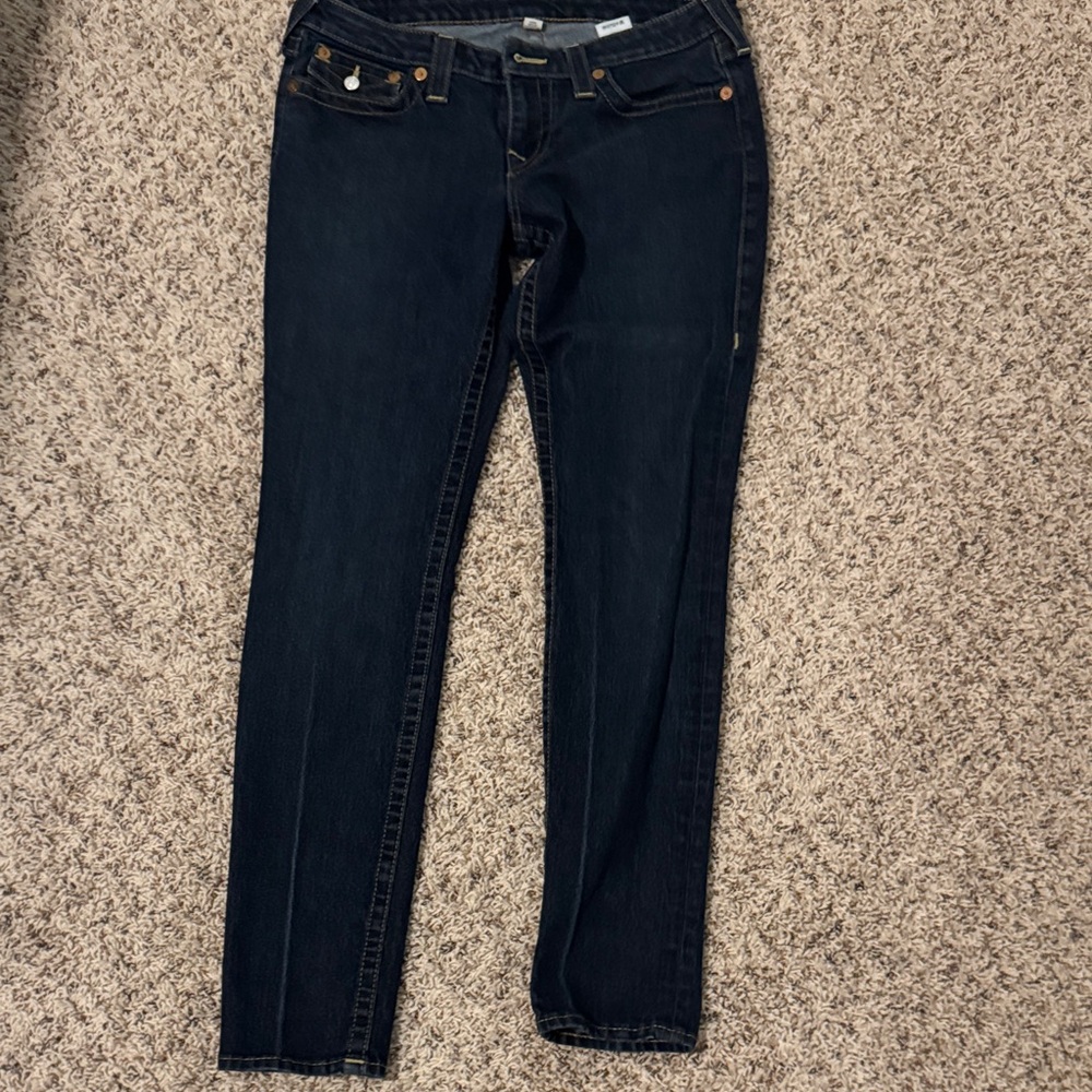 True Religion Blue Skinny Jeans Classic Fit